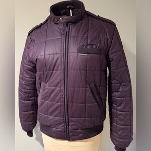 Vintage Members Only Purple Quilted Jacket